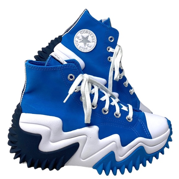 Converse Run Star Motion CX Platform Women's Shoes Canvas Blue Sneakers A03078C - Picture 1 of 9